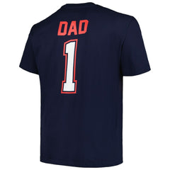 Boston Red Sox Profile Big & Tall #1 Dad T-Shirt - Navy T-shirts