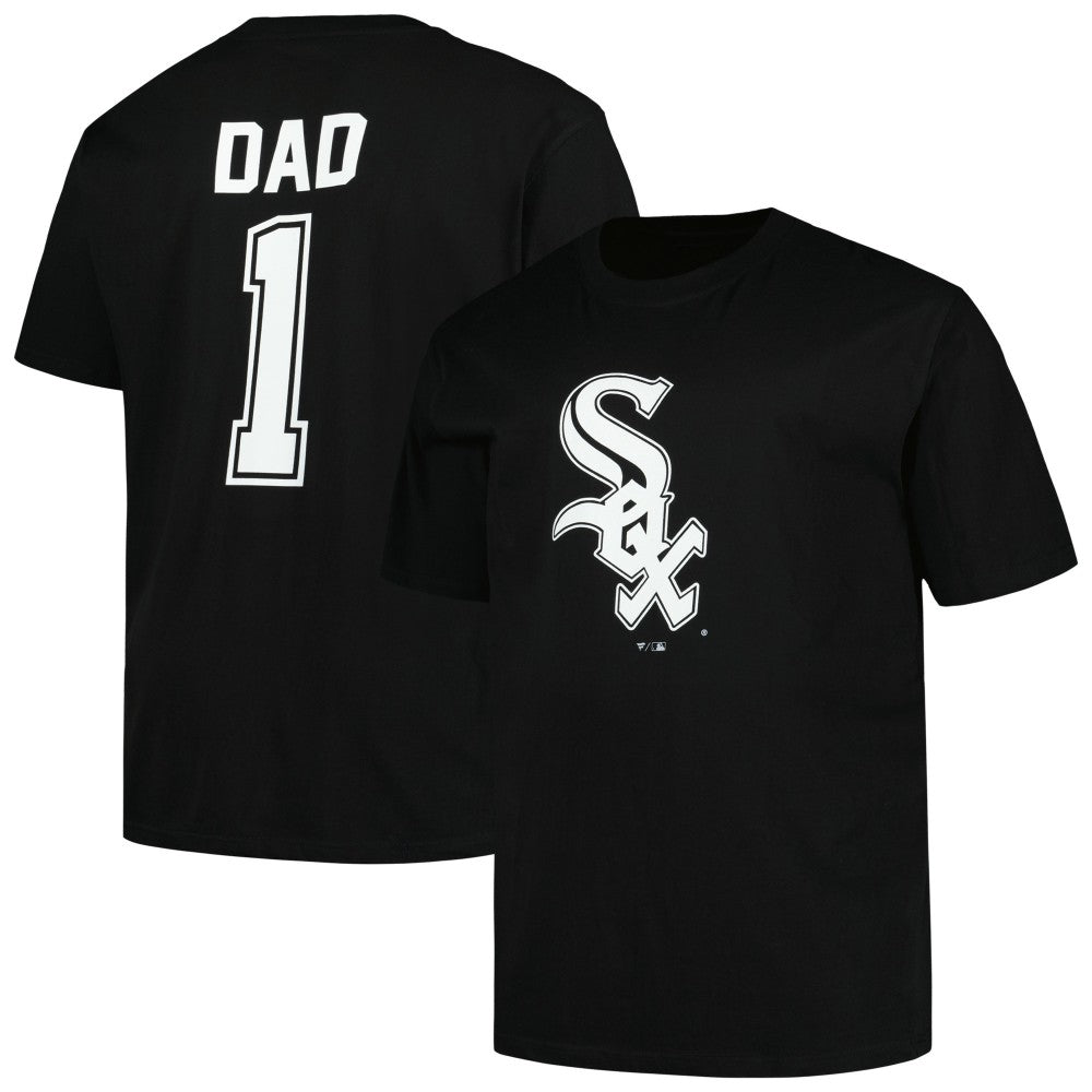 Chicago White Sox Profile Big & Tall #1 Dad T-Shirt - Black T-shirts