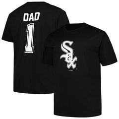 Chicago White Sox Profile Big & Tall #1 Dad T-Shirt - Black T-shirts