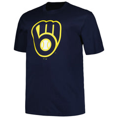 Milwaukee Brewers Profile Big & Tall #1 Dad T-Shirt - Navy T-shirts