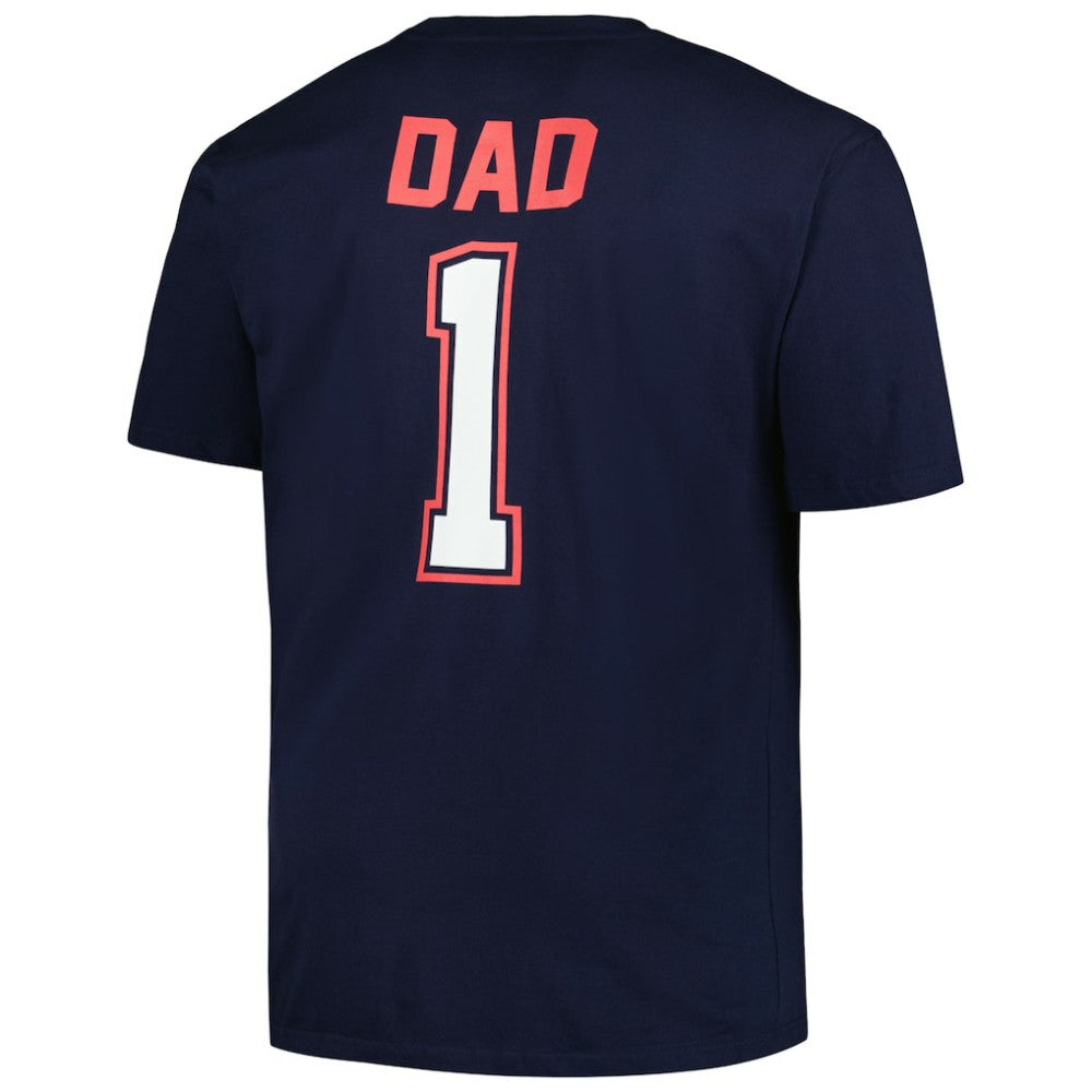 Cleveland Guardians Profile Big & Tall #1 Dad T-Shirt - Navy T-shirts