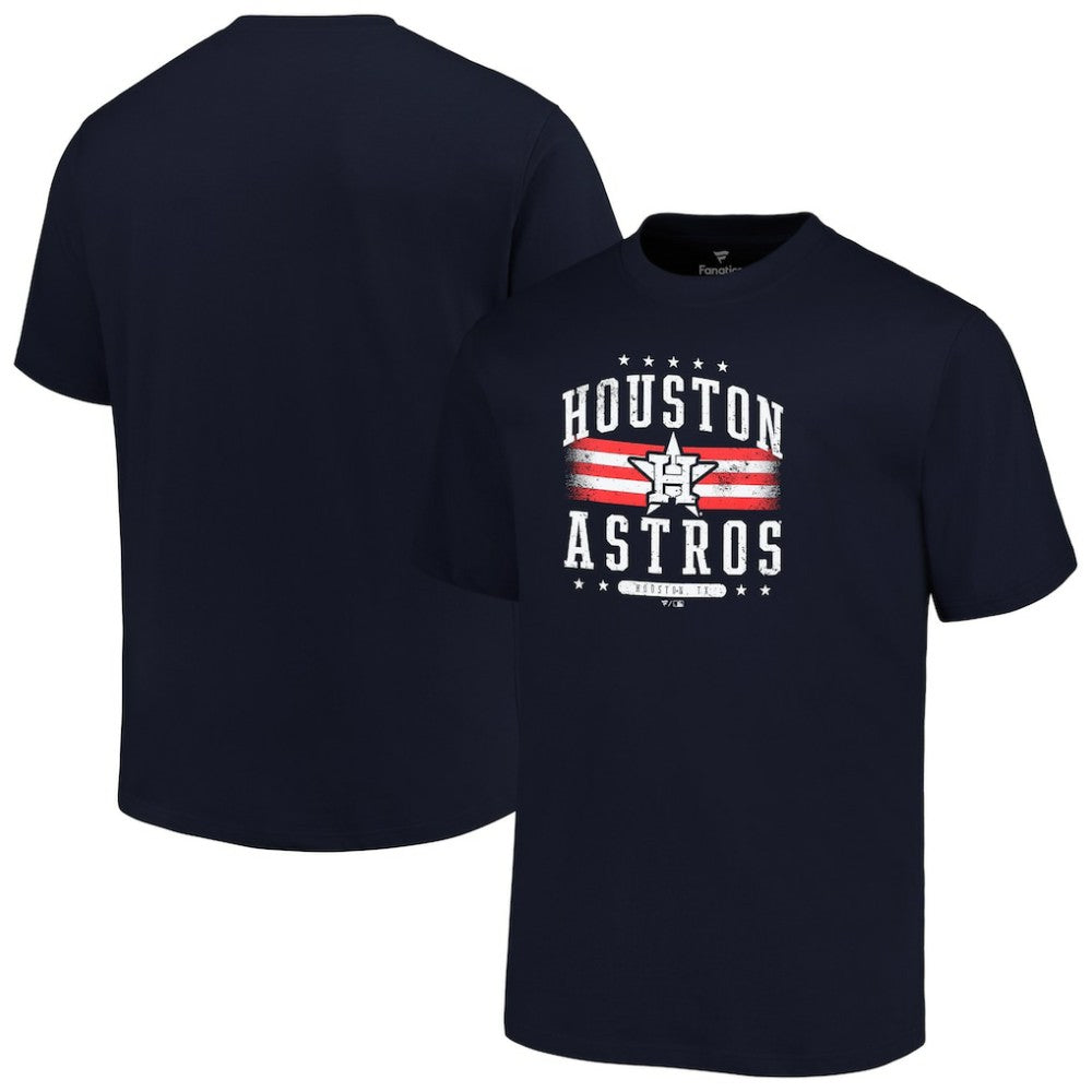 Houston Astros Profile Big & Tall Americana T-Shirt - Navy T-shirts