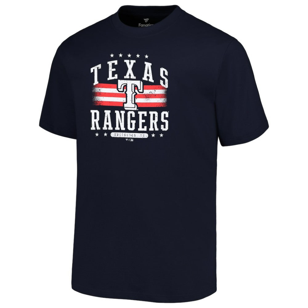 Texas Rangers Profile Big & Tall Americana T-Shirt - Navy T-shirts