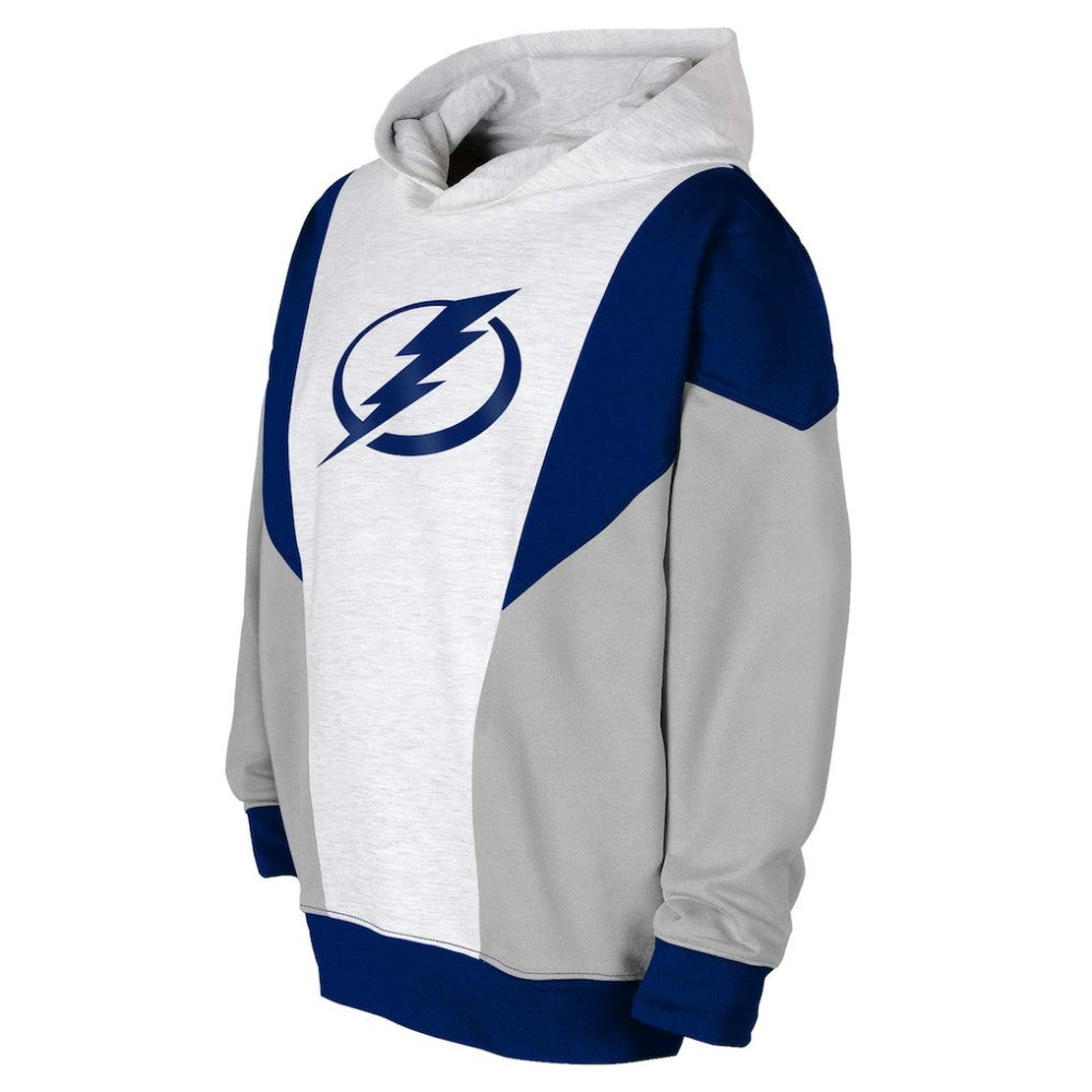 Tampa Bay Lightning Youth Champion League Fleece Pullover Hoodie - Ash/Blue | US 201156895