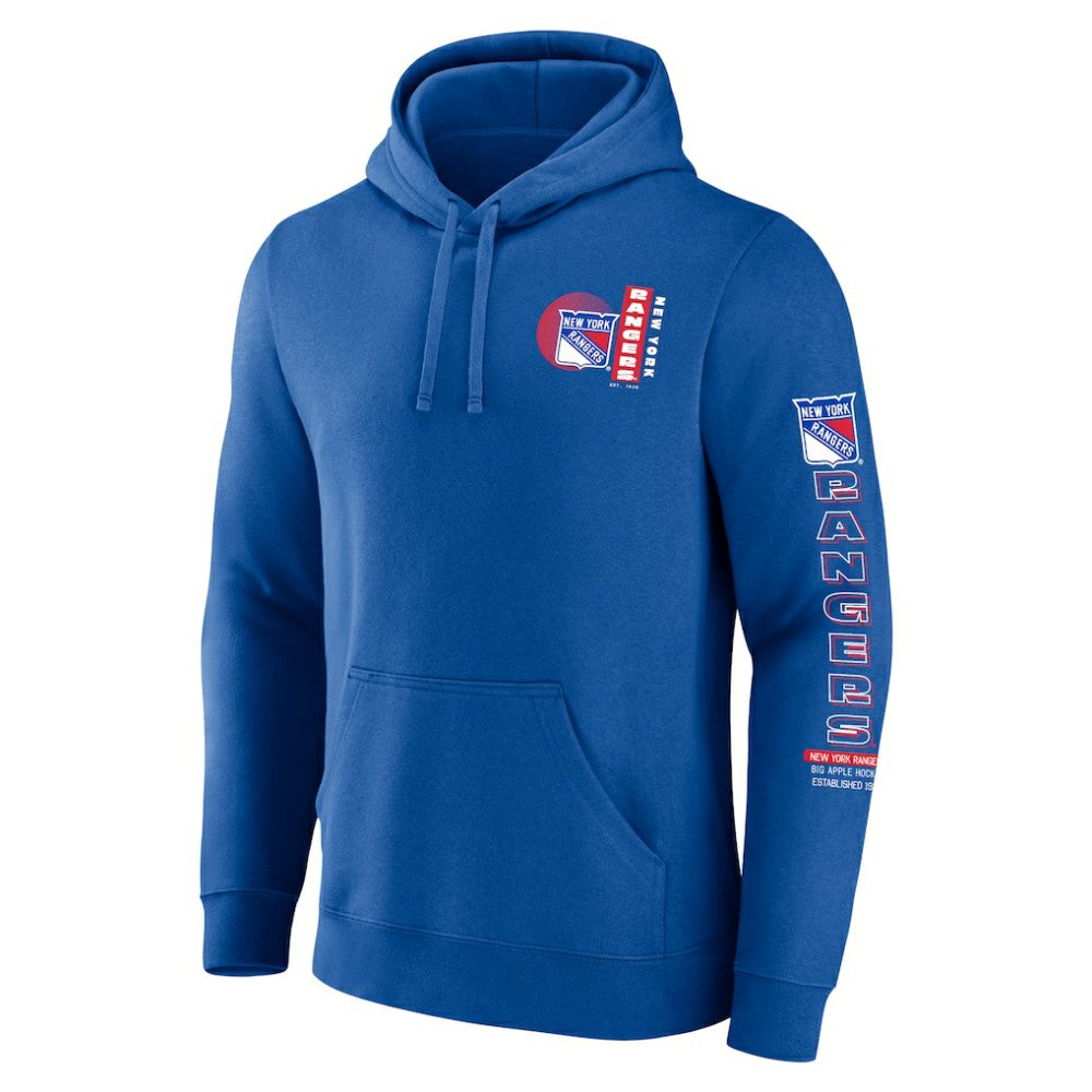 New York Rangers Fanatics Revolution Pullover Hoodie - Blue | US 201158984