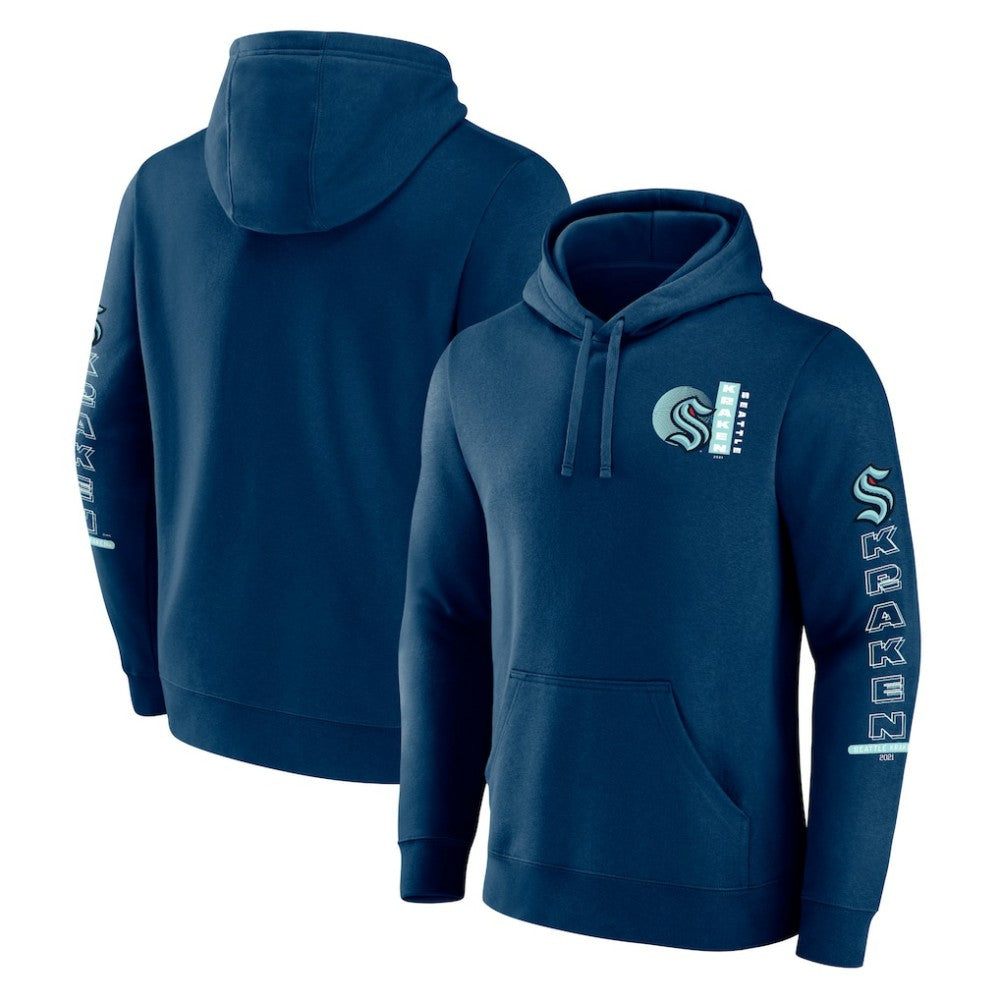 Seattle Kraken Fanatics Revolution Pullover Hoodie - Deep Sea Blue | US 201158993