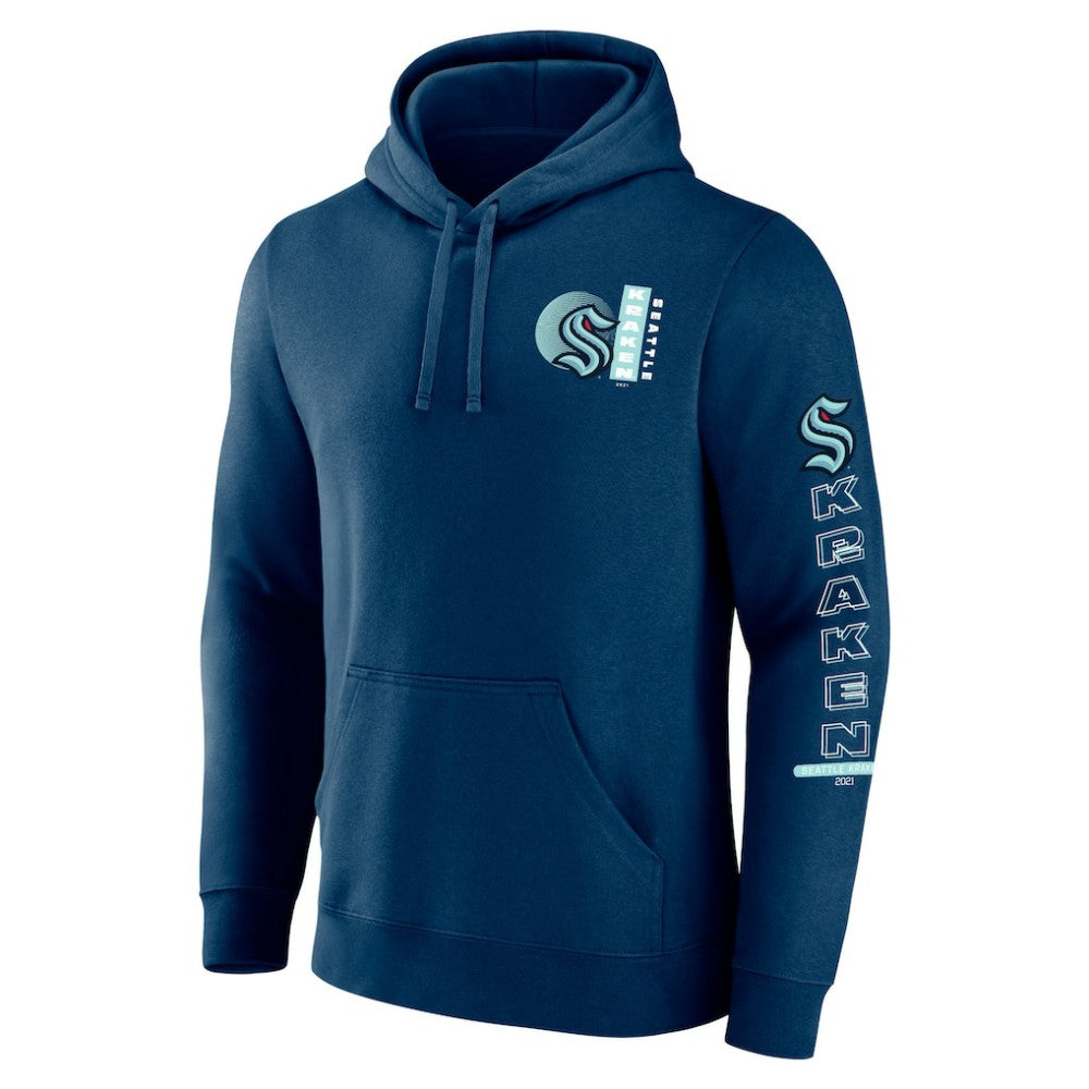 Seattle Kraken Fanatics Revolution Pullover Hoodie - Deep Sea Blue | US 201158993
