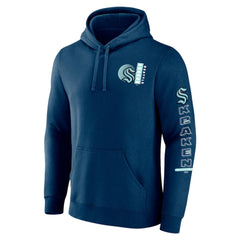 Seattle Kraken Fanatics Revolution Pullover Hoodie - Deep Sea Blue | US 201158993