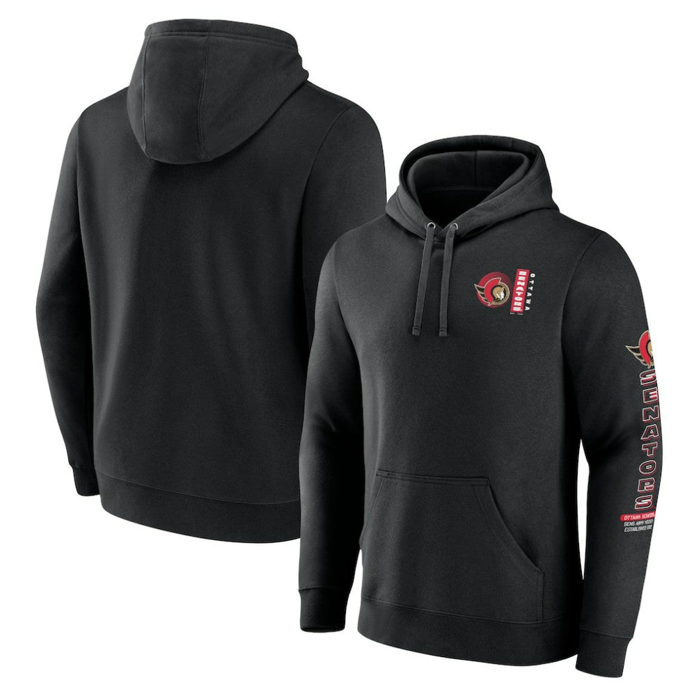Ottawa Senators Fanatics Revolution Pullover Hoodie - Black | US 201159001