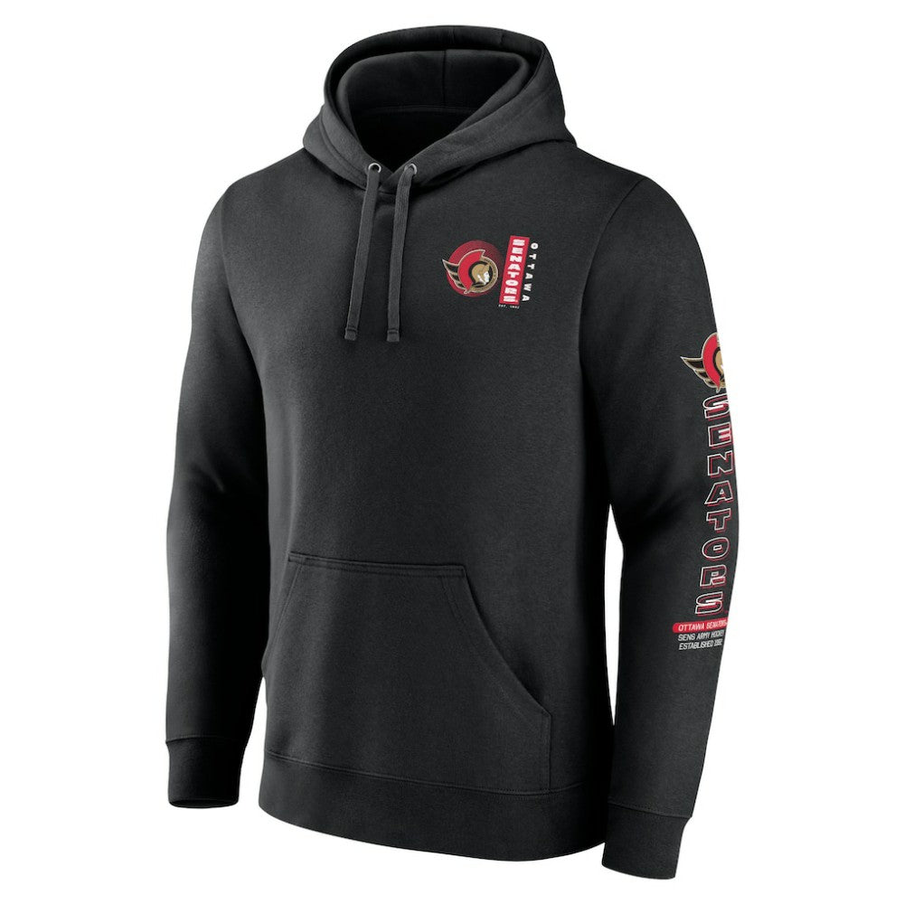 Ottawa Senators Fanatics Revolution Pullover Hoodie - Black | US 201159001