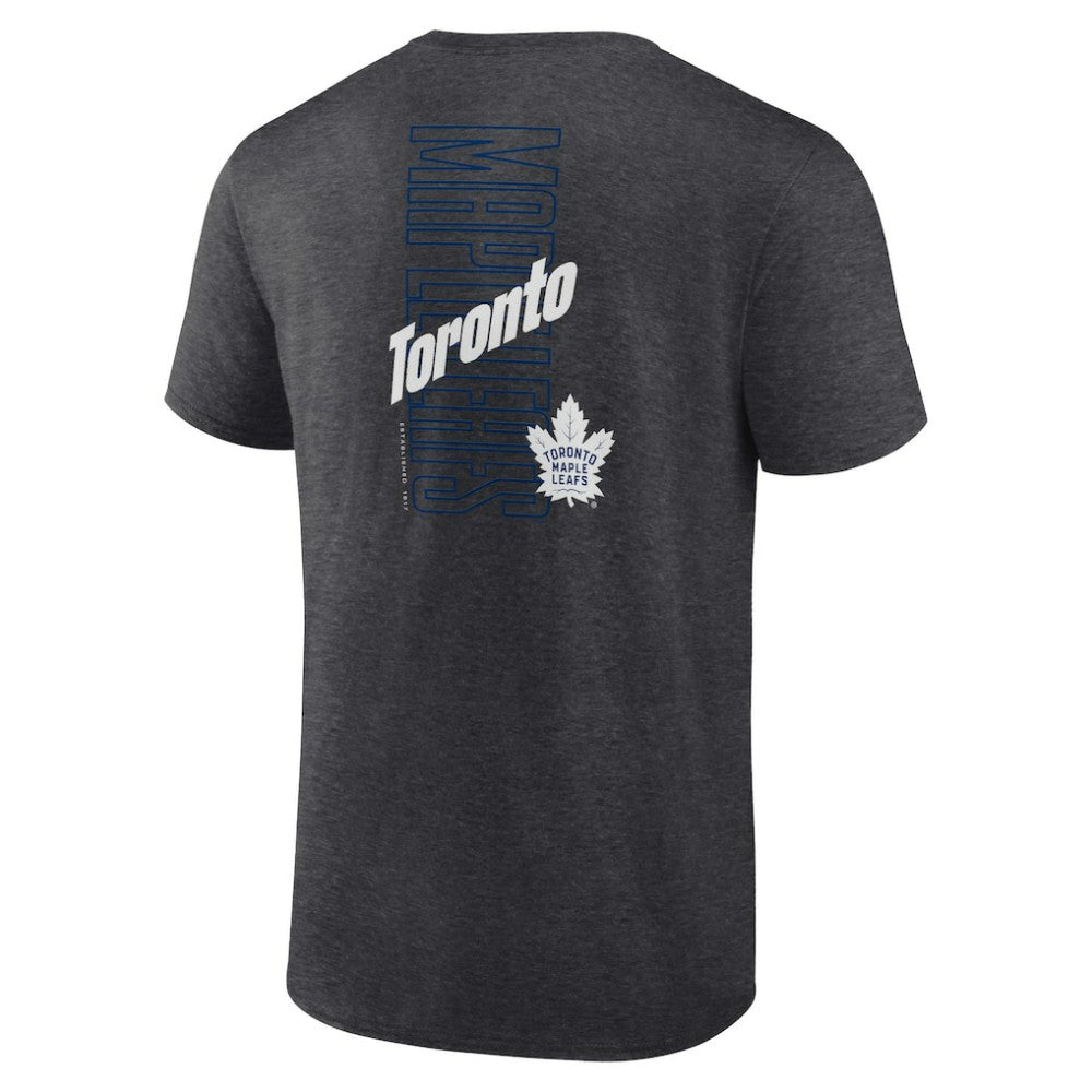 Toronto Maple Leafs Fanatics Backbone T-Shirt - Heather Charcoal | US 201159021