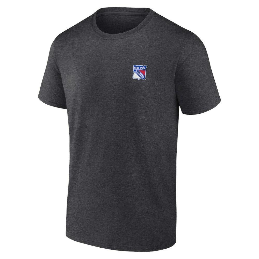 New York Rangers Fanatics Backbone T-Shirt - Heather Charcoal | US 201159024