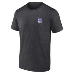 New York Rangers Fanatics Backbone T-Shirt - Heather Charcoal | US 201159024