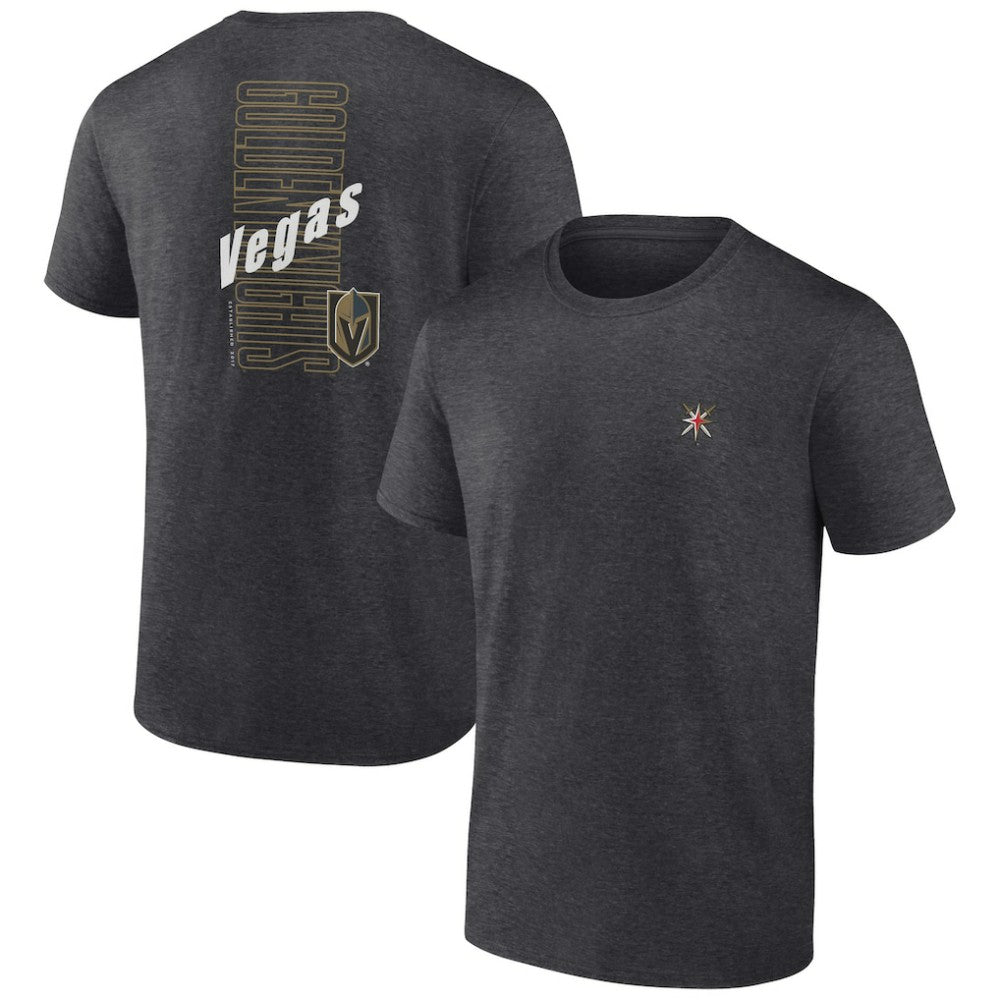 Vegas Golden Knights Fanatics Backbone T-Shirt - Heather Charcoal | US 201159028