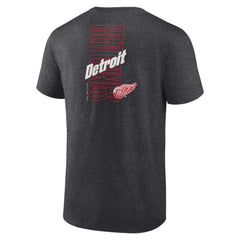 Detroit Red Wings Fanatics Backbone T-Shirt - Heather Charcoal | US 201159032