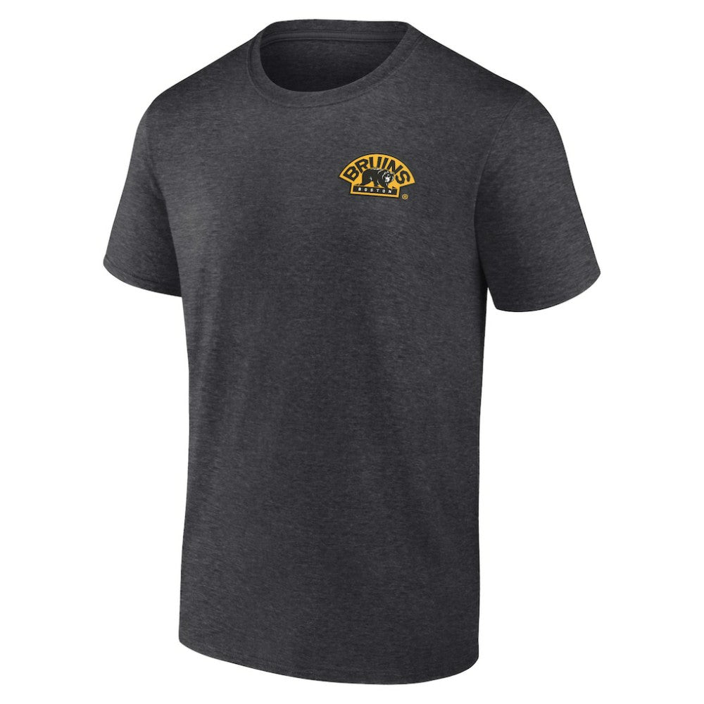 Boston Bruins Fanatics Backbone T-Shirt - Heather Charcoal | US 201159035
