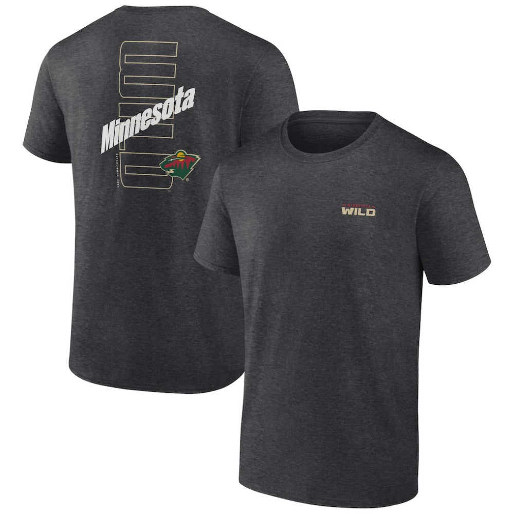 Minnesota Wild Fanatics Backbone T-Shirt - Heather Charcoal | US 201159042