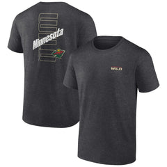 Minnesota Wild Fanatics Backbone T-Shirt - Heather Charcoal | US 201159042