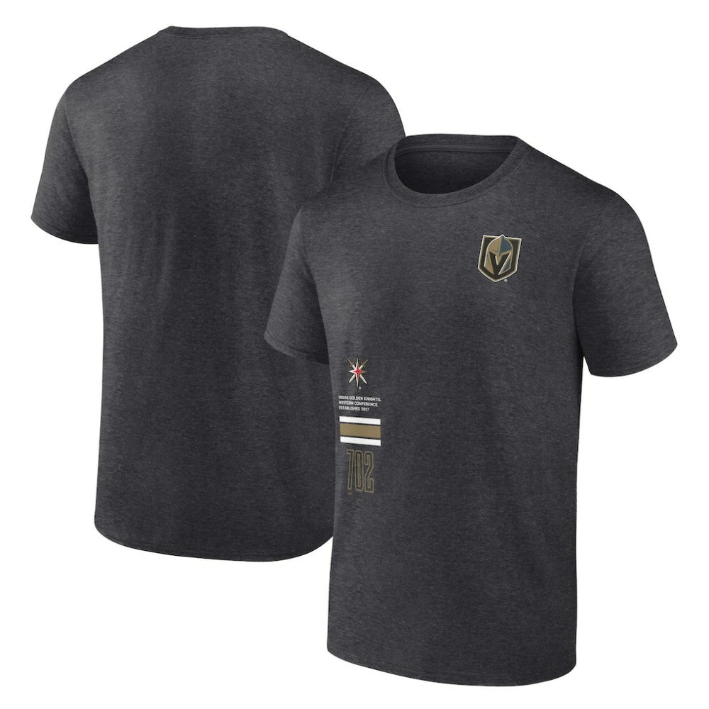 Vegas Golden Knights Fanatics Represent T-Shirt - Heather Charcoal | US 201159070
