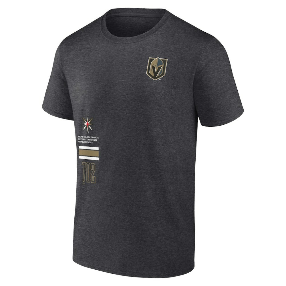 Vegas Golden Knights Fanatics Represent T-Shirt - Heather Charcoal | US 201159070