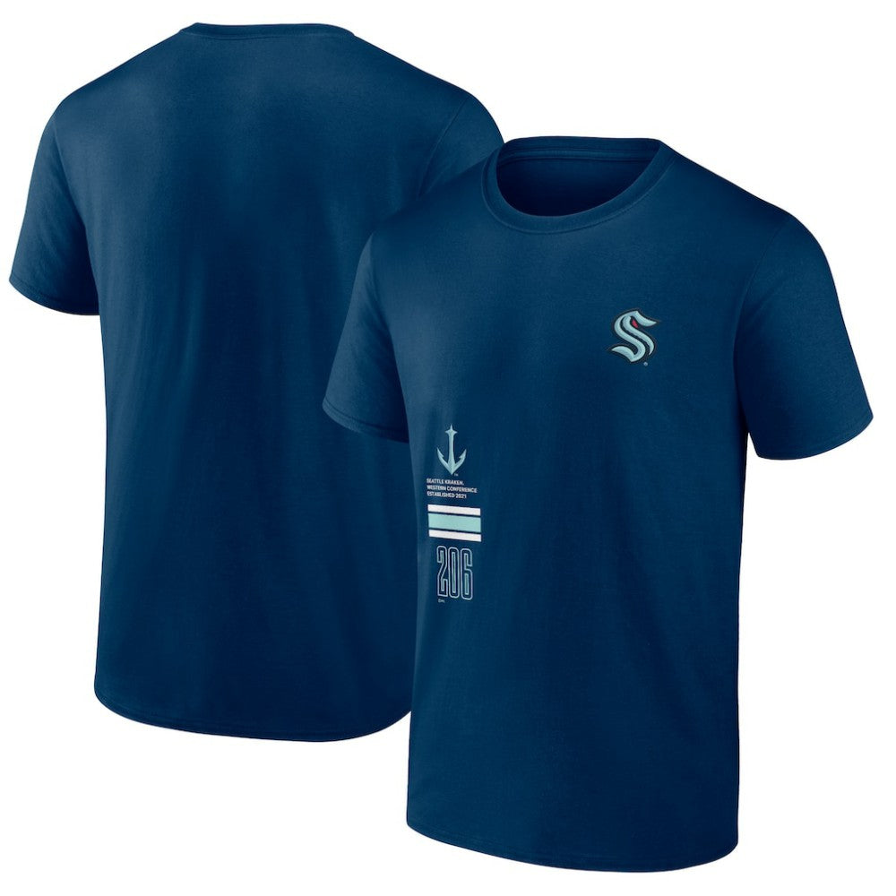 Seattle Kraken Fanatics Represent T-Shirt - Deep Sea Blue | US 201159073