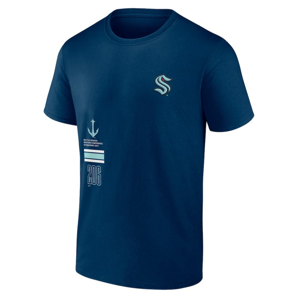 Seattle Kraken Fanatics Represent T-Shirt - Deep Sea Blue | US 201159073