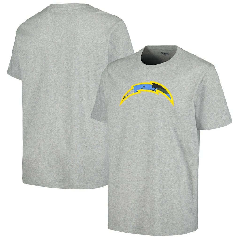 Los Angeles Chargers New Era Camo Logo T-Shirt - Gray T-shirts