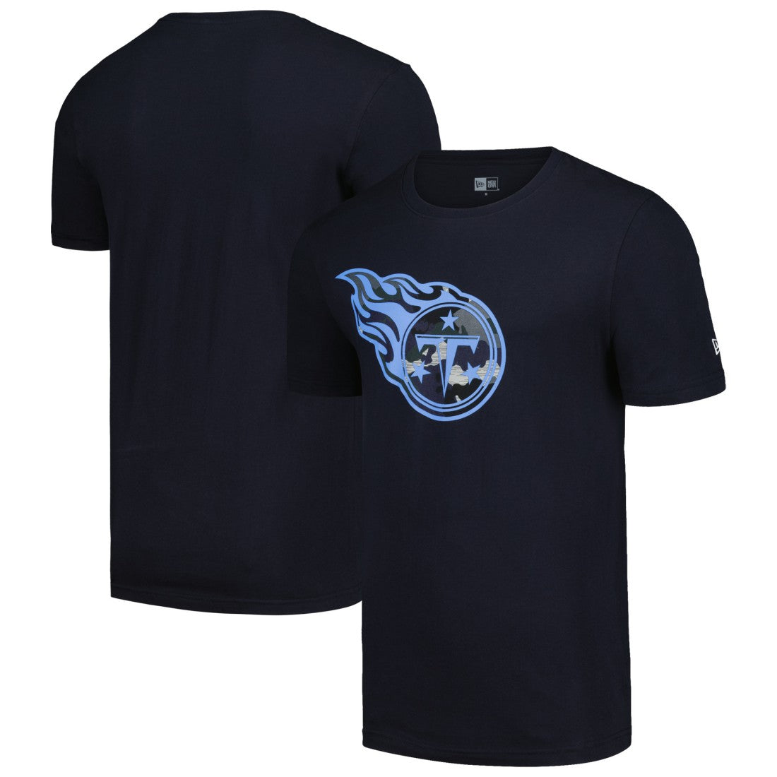 Tennessee Titans New Era Camo Logo T-Shirt - Navy T-shirts