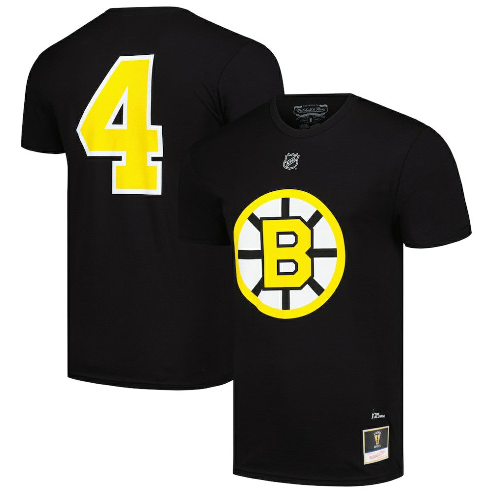 Bobby Orr Boston Bruins Mitchell & Ness Name & Number T-Shirt - Black | US 201164818