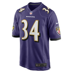 Keaton Mitchell Baltimore Ravens Game Jersey - Purple Jerseys