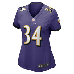 Keaton Mitchell Baltimore Ravens Women's Game Jersey - Purple Jerseys