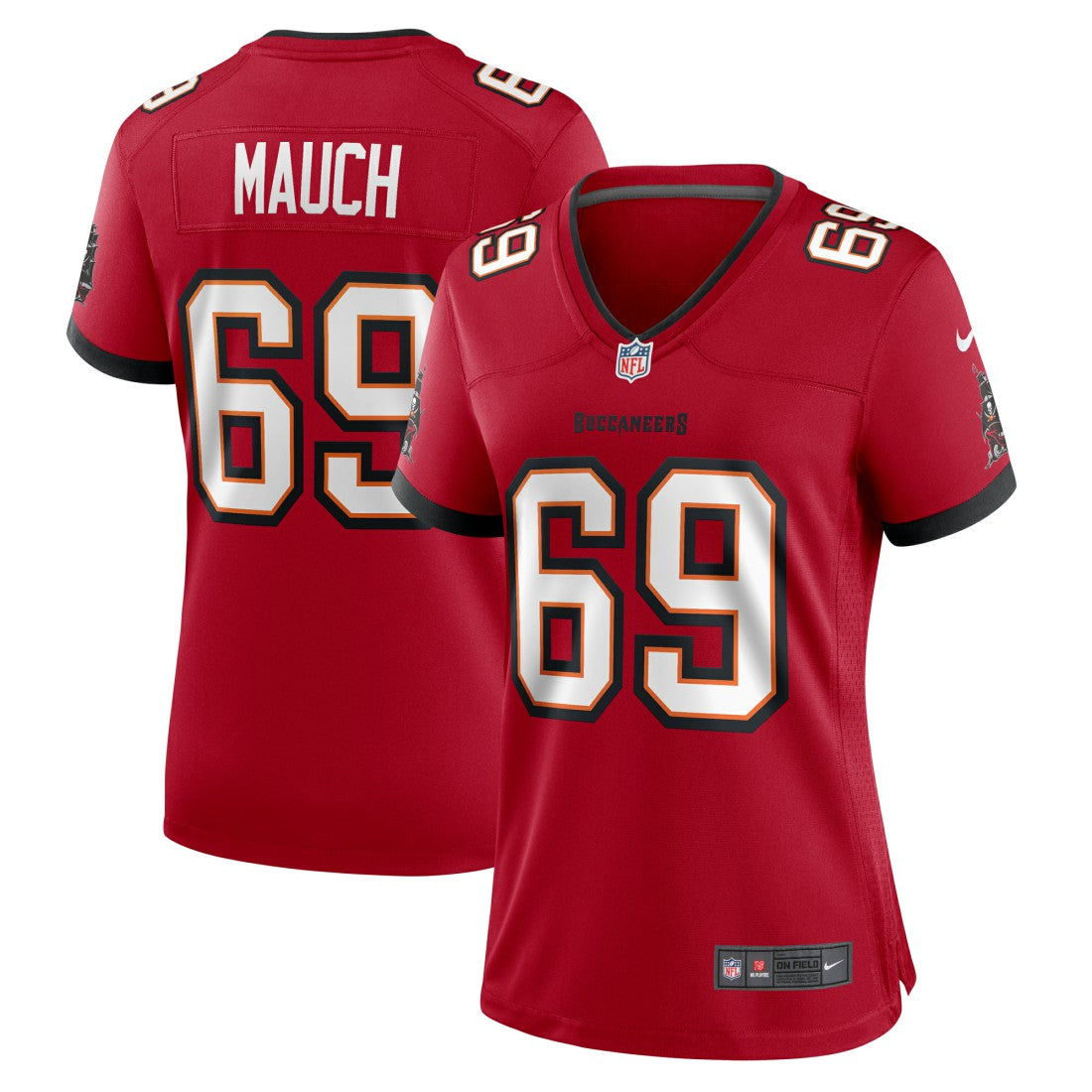 Cody Mauch Tampa Bay Buccaneers Women's Game Jersey - Red Jerseys