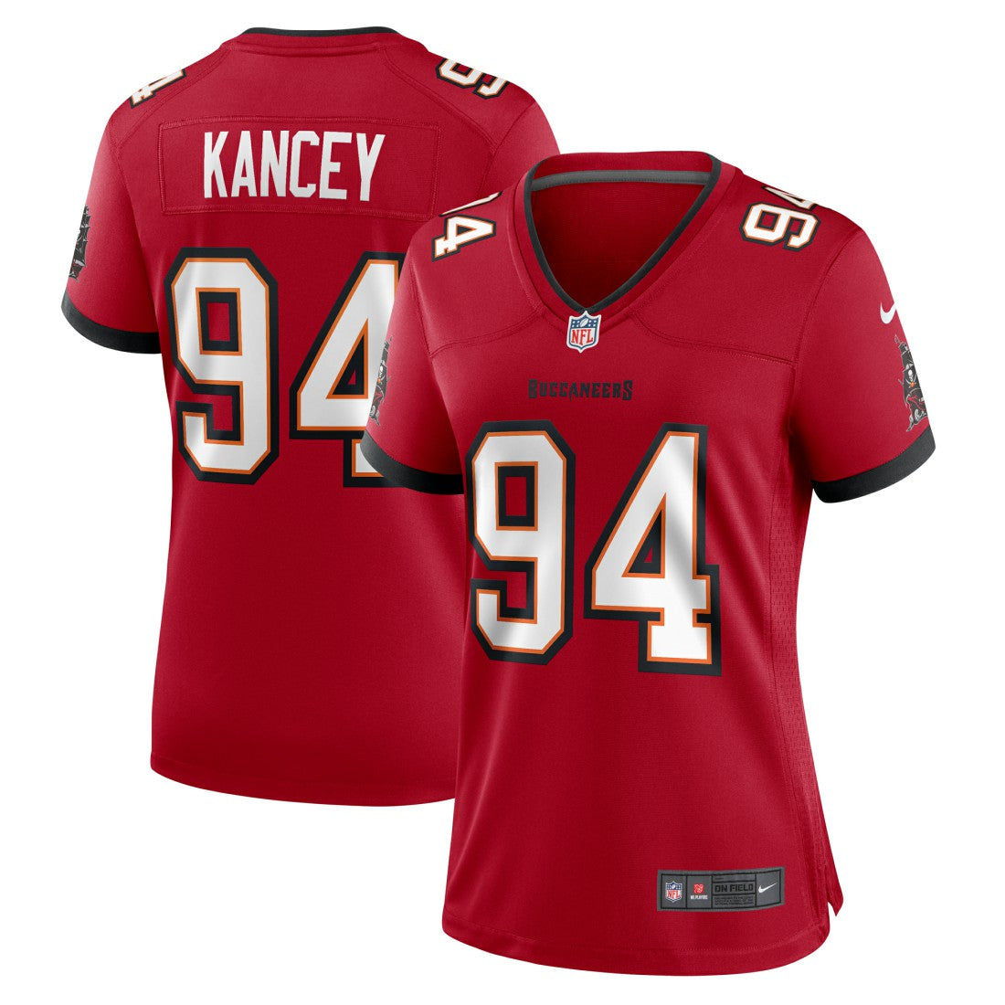 Calijah Kancey Tampa Bay Buccaneers Women's Game Jersey - Red Jerseys