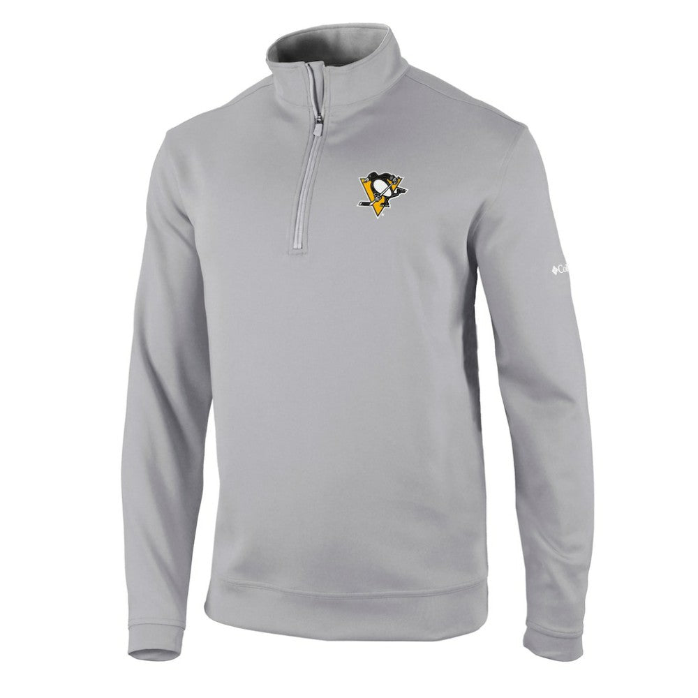 Pittsburgh Penguins Columbia Wickham Hills Omni-Wick Quarter-Zip Jacket - Gray | US 201165230