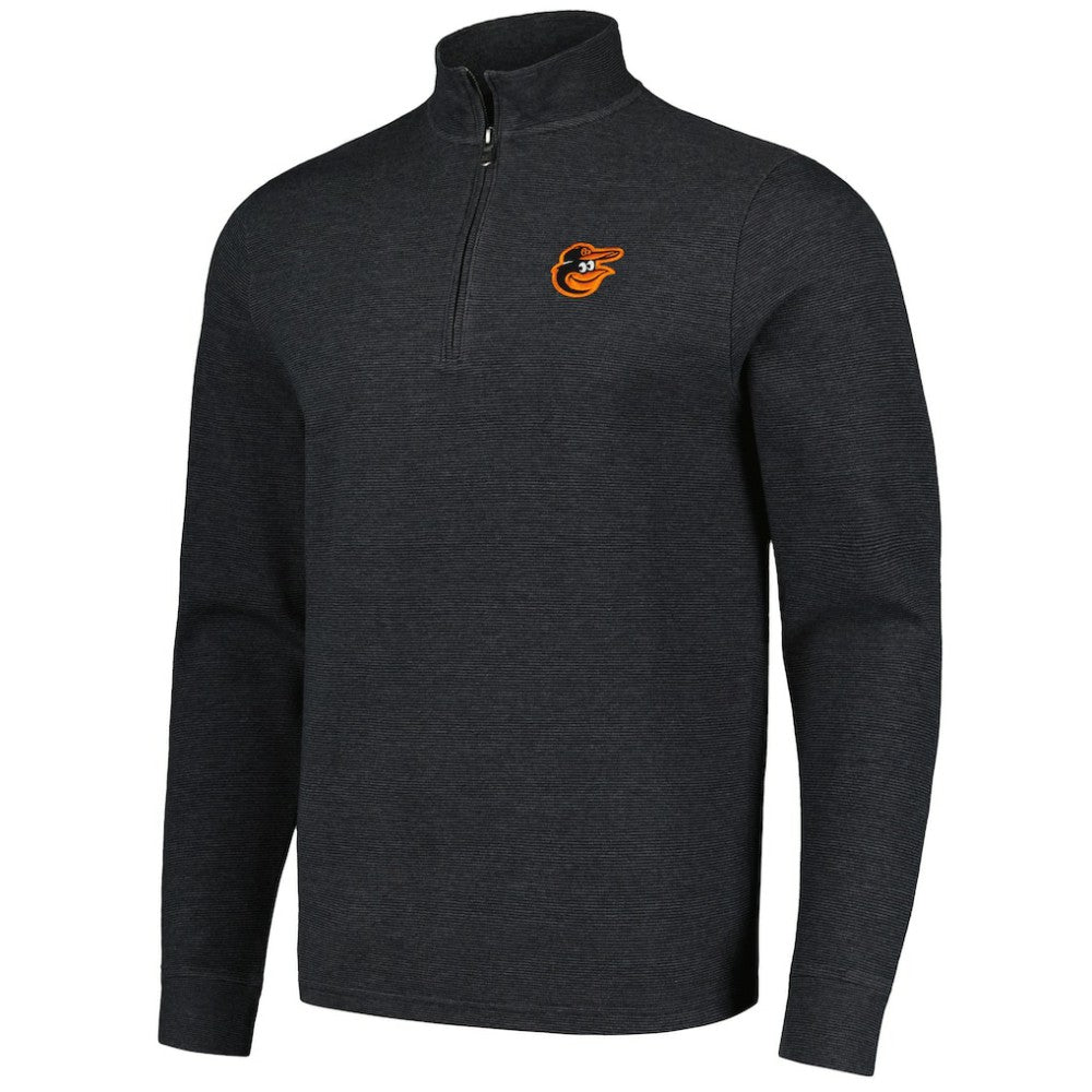 Baltimore Orioles Vineyard Vines Saltwater Quarter-Zip Jacket - Black Jackets