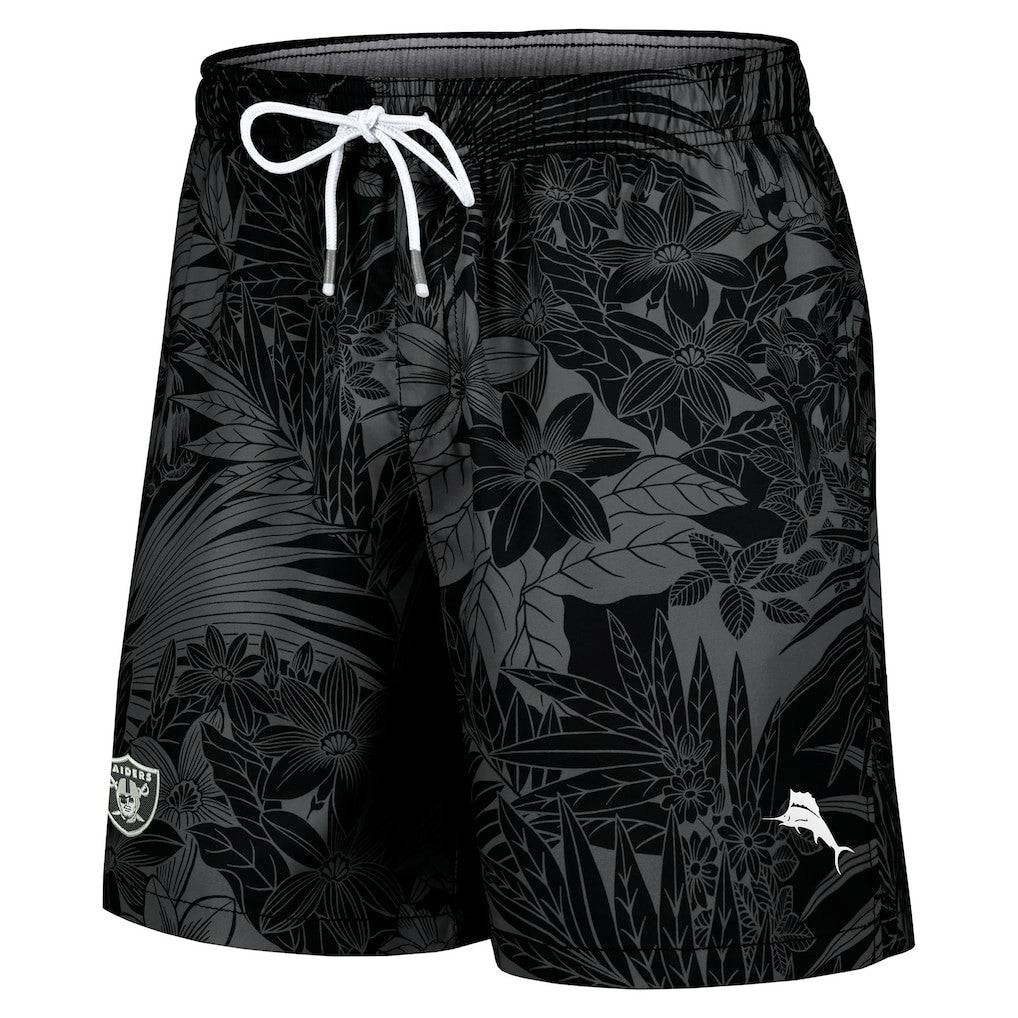Las Vegas Raiders Santiago Palms Board Shorts - Black Shorts