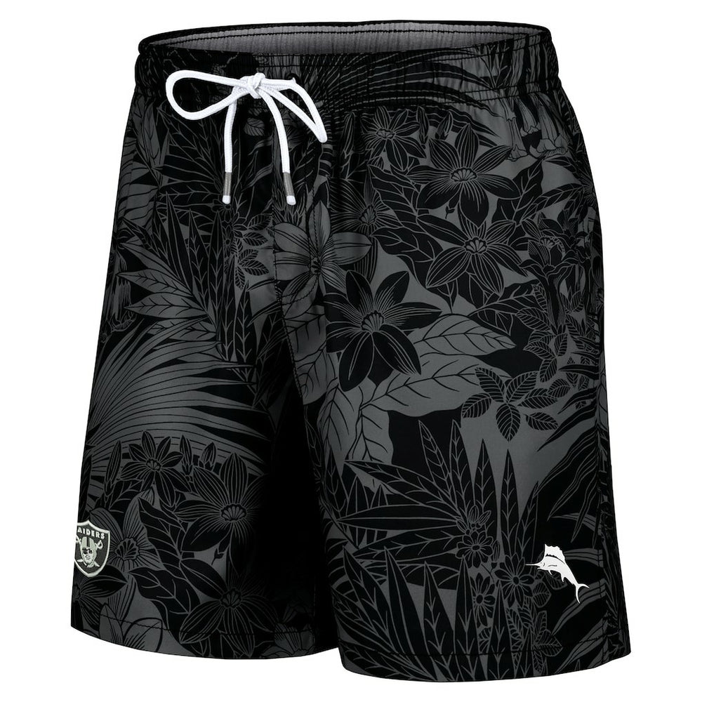 Las Vegas Raiders Santiago Palms Board Shorts - Black Shorts