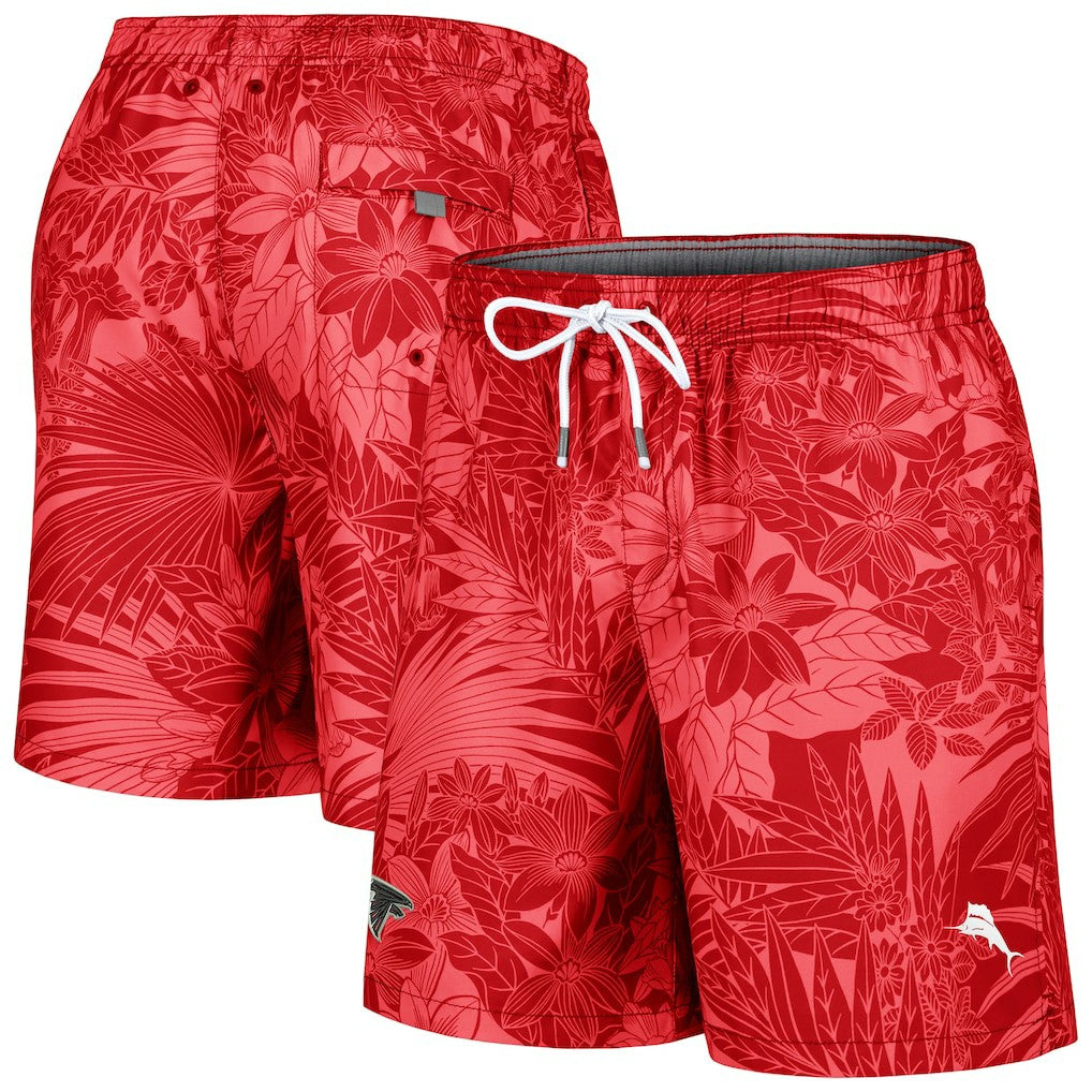 Atlanta Falcons Santiago Palms Board Shorts - Red Shorts
