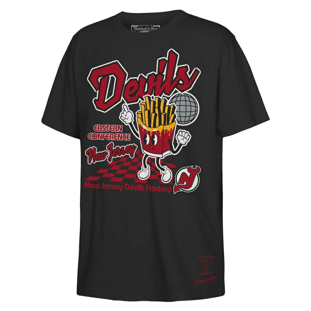 New Jersey Devils Mitchell & Ness Youth Concession Stand T-Shirt - Black | US 201166612
