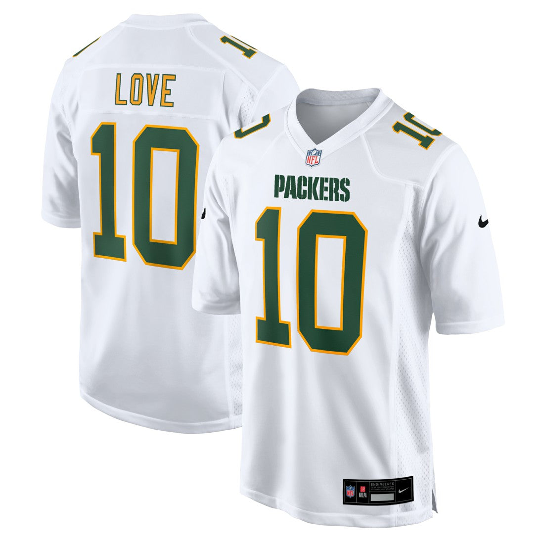 Jordan Love Green Bay Packers Fashion Game Jersey - White Jerseys