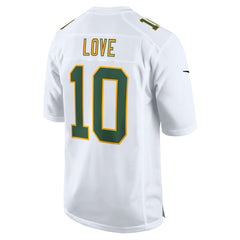 Jordan Love Green Bay Packers Fashion Game Jersey - White Jerseys
