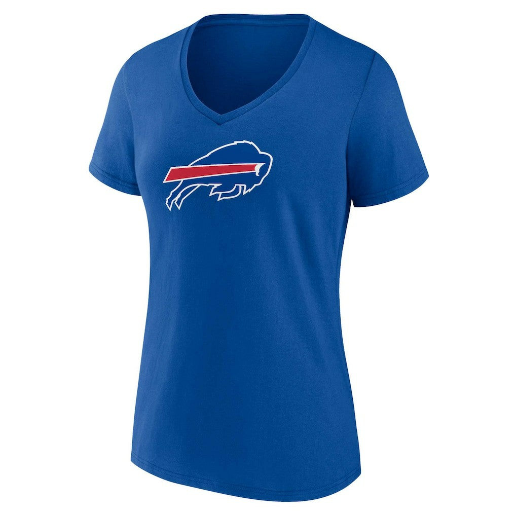 Buffalo Bills Women's Plus Size Mother's Day #1 Mom V-Neck T-Shirt - Royal T-shirts