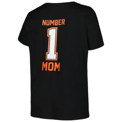 Cincinnati Bengals Women's Plus Size Mother's Day #1 Mom V-Neck T-Shirt - Black T-shirts