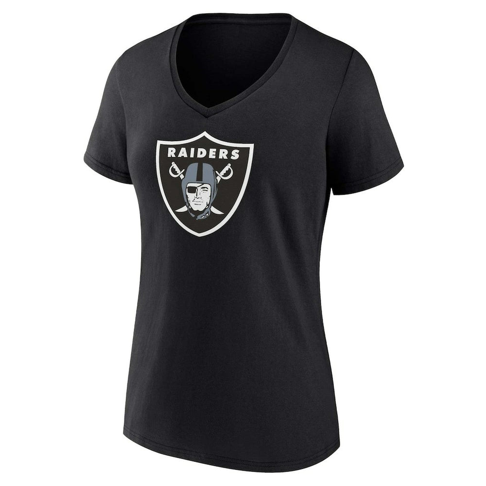 Las Vegas Raiders Women's Plus Size Mother's Day #1 Mom V-Neck T-Shirt - Black T-shirts