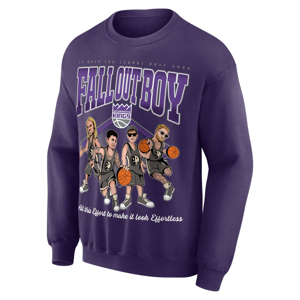 Fall Out Boy x Sacramento Kings Unisex So Much For (2our) Dust Pullover Sweatshirt Purple