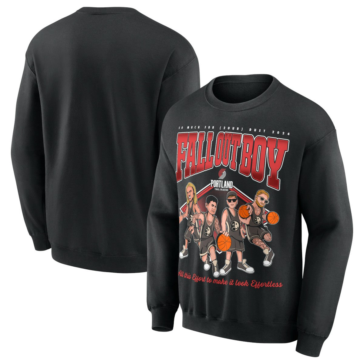 Fall Out Boy x Portland Trail Blazers Unisex So Much For (2our) Dust Pullover Sweatshirt Black outlet