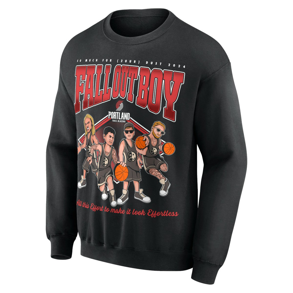 Fall Out Boy x Portland Trail Blazers Unisex So Much For (2our) Dust Pullover Sweatshirt Black outlet