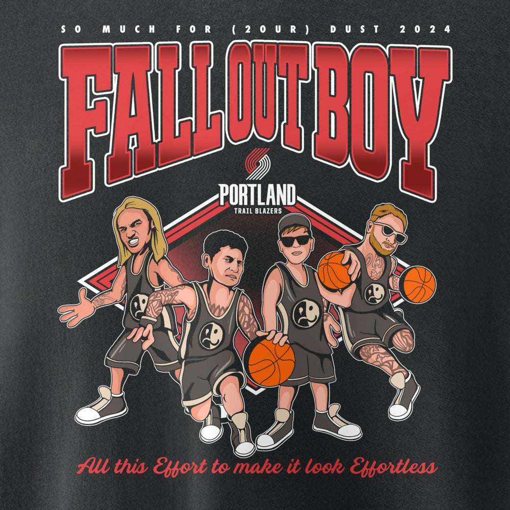 Fall Out Boy x Portland Trail Blazers Unisex So Much For (2our) Dust Pullover Sweatshirt Black outlet