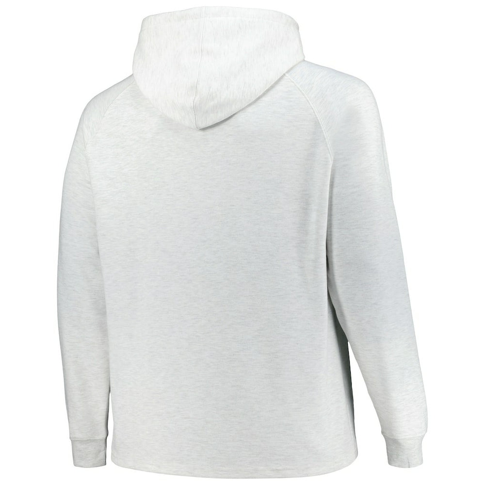 Golden State Warriors Big & Tall Raglan Tri-Blend Pullover Hoodie Ash - Fanatics