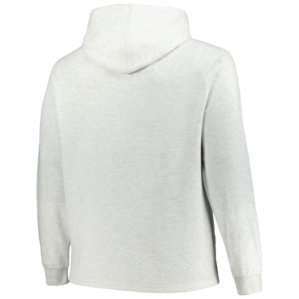 Milwaukee Bucks Big & Tall Raglan Tri-Blend Pullover Hoodie Ash - Fanatics